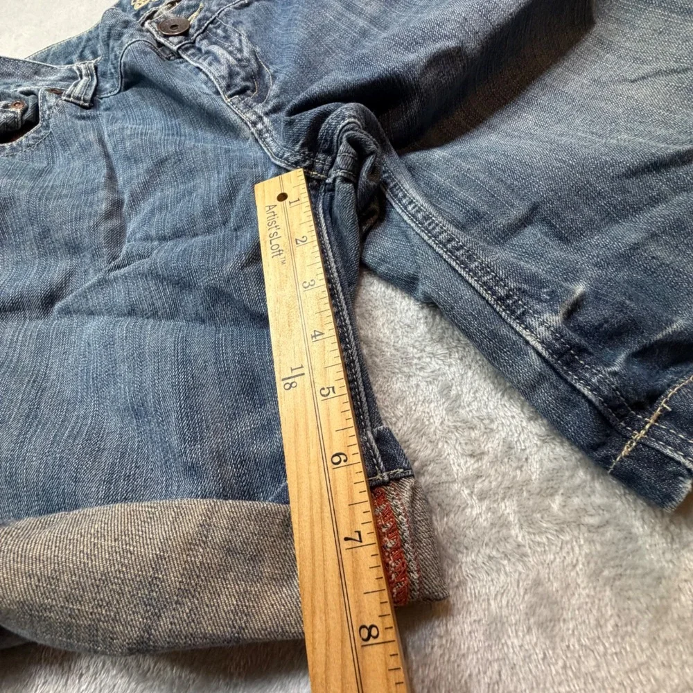 Vintage Selvedge Guess Jeans Denim Bermuda Shorts‎ 34 Blue 100% Cotton Y2K 2000s